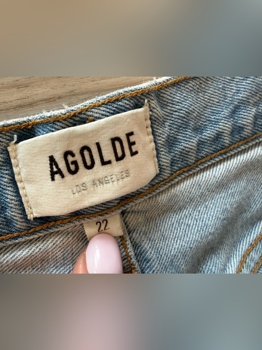 Agolde 90’s High Rise Light Blue Cropped Ankle Jeans - Picture 4 of 7